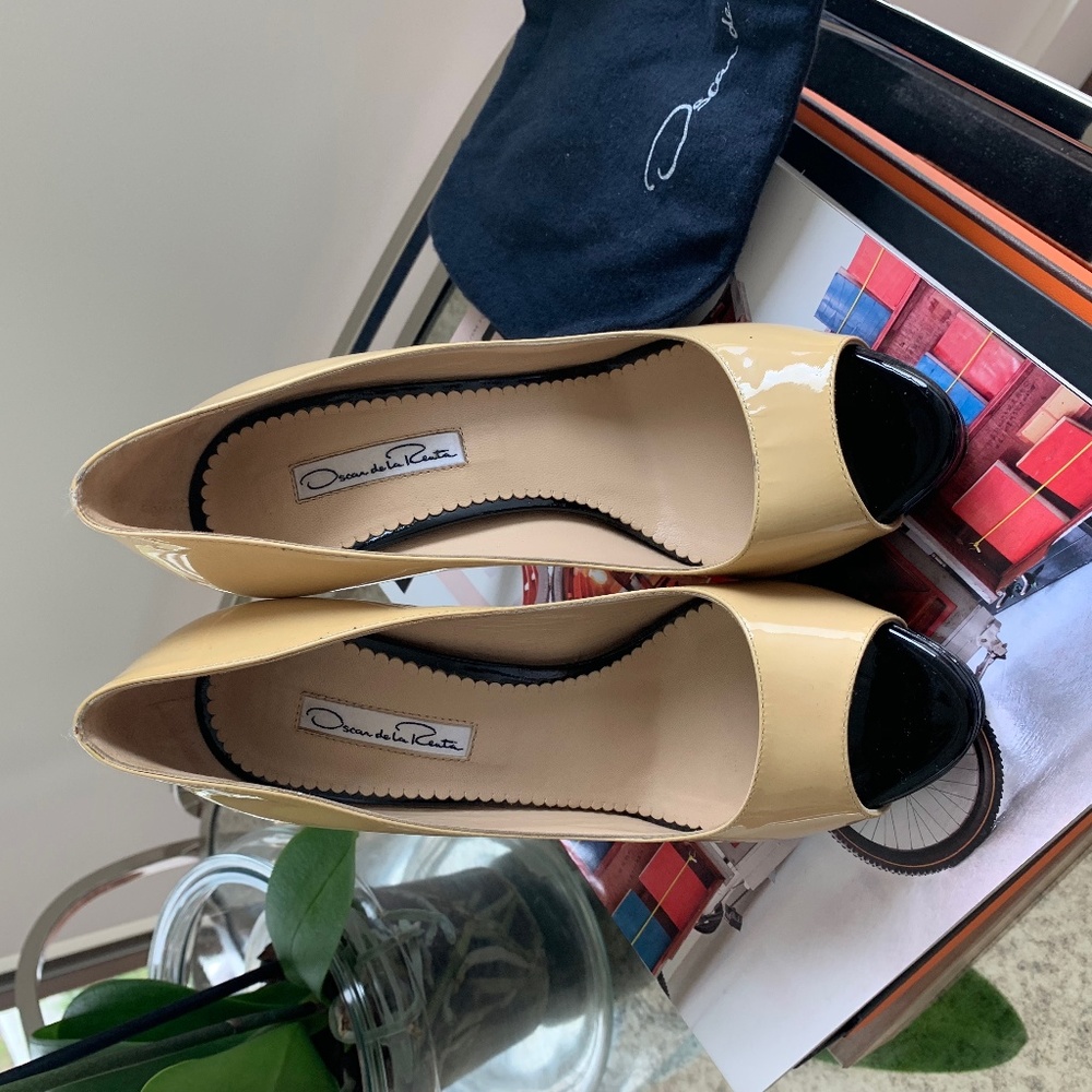 Oscar de la Renta patent leather heels